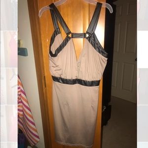 Tan strappy dress